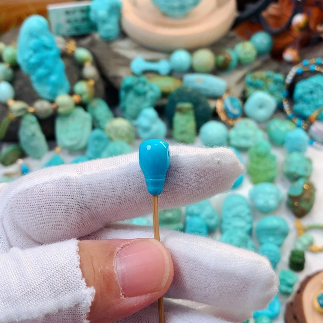 未镶嵌绿松石珠宝半成品