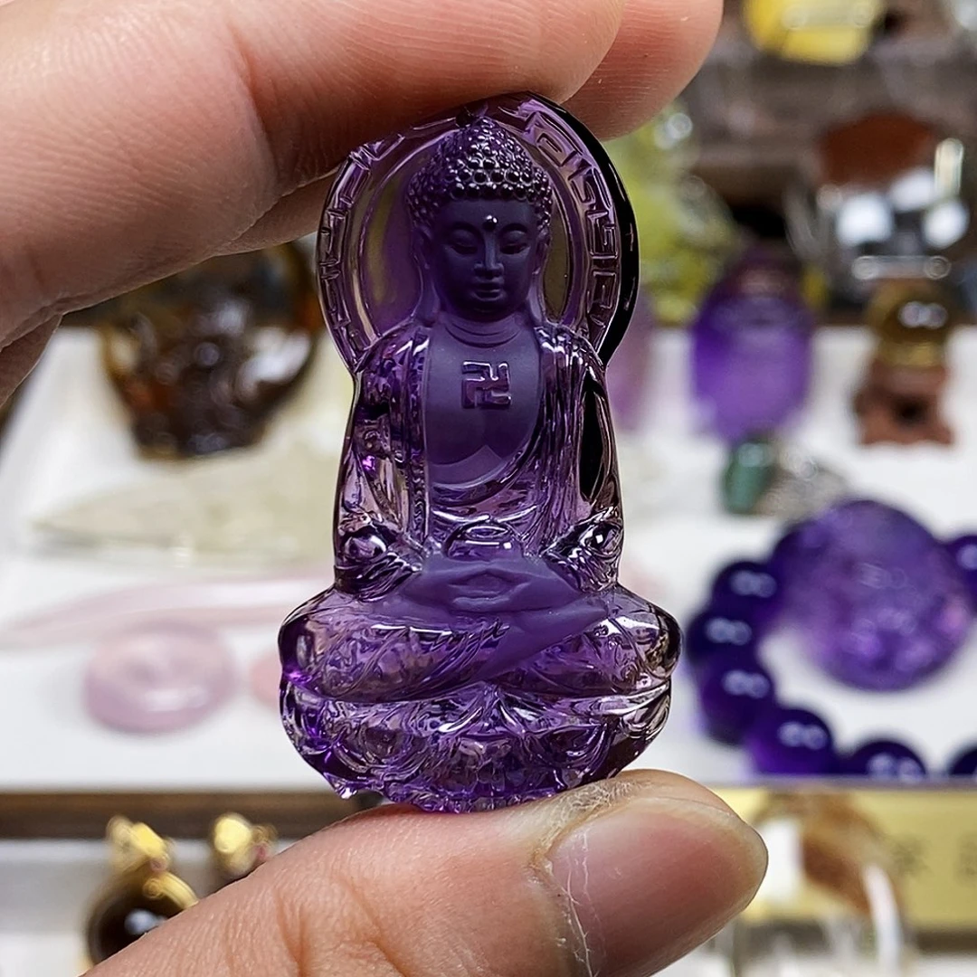 画***师颈饰未镶嵌水晶天然水晶吊坠