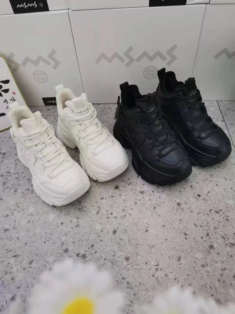 618-503秋季高帮低跟女鞋时尚休闲鞋秋冬常规款时尚中跟潮鞋