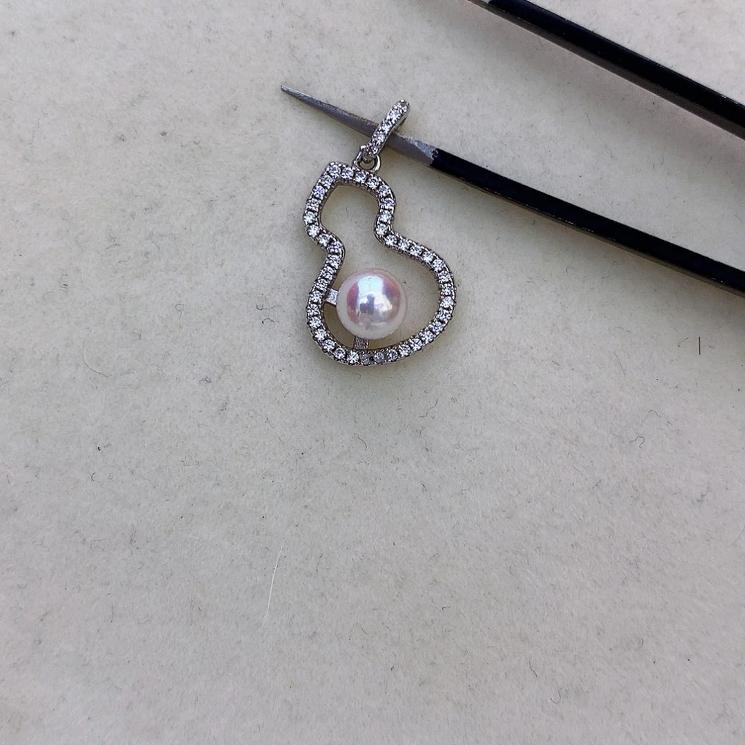 颈饰银S925镶嵌海水珍珠