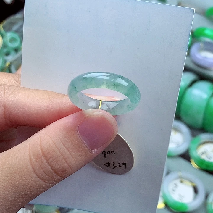 翡翠未镶嵌戒指16号