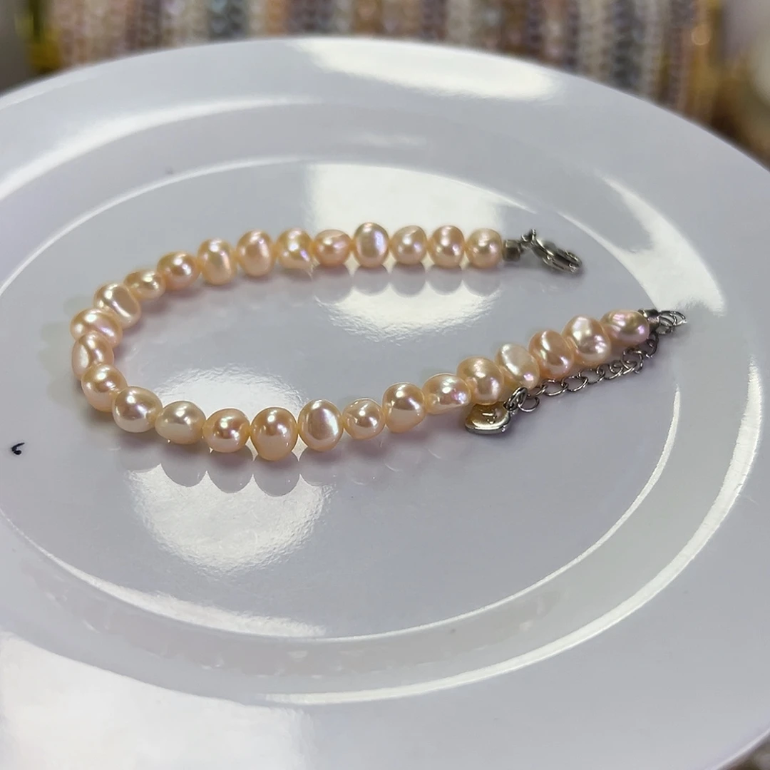 淡水珍珠钛钢手绳