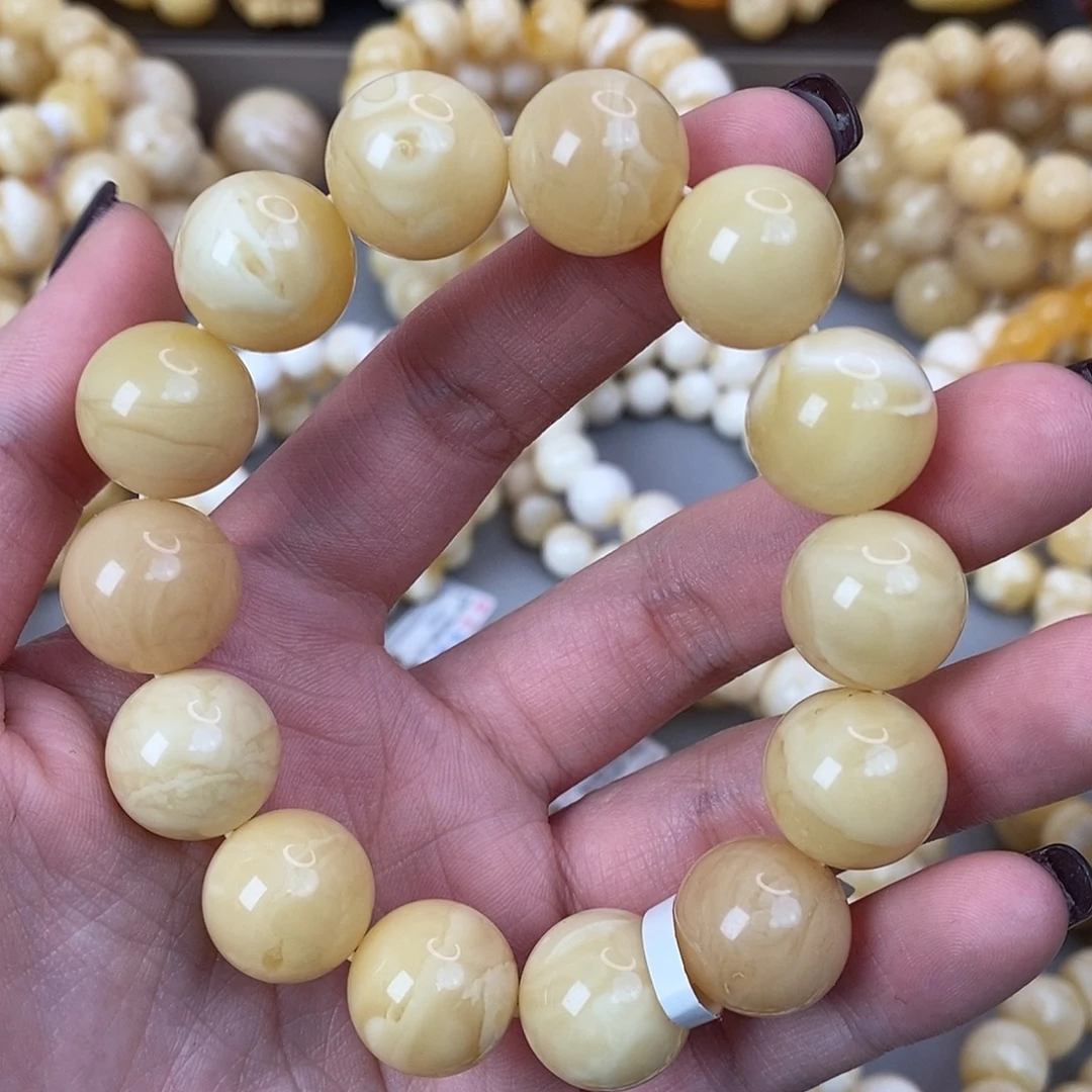 蜜蜡未镶嵌珠宝奇石15mm30.1g