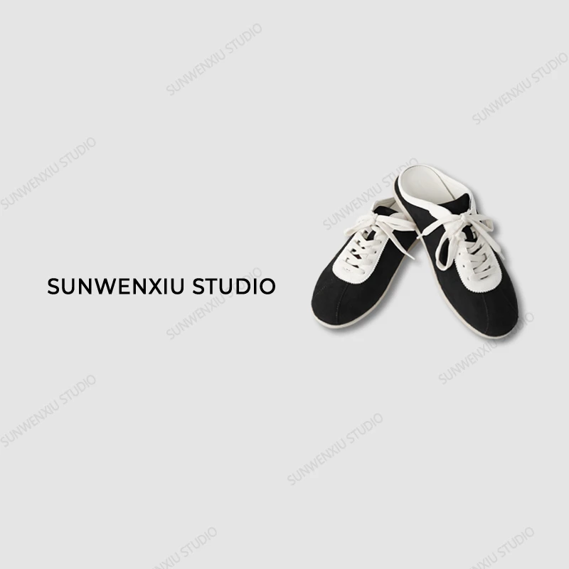 swx studio3店 “私藏半拖”好物分享极简老钱运动休闲半拖鞋