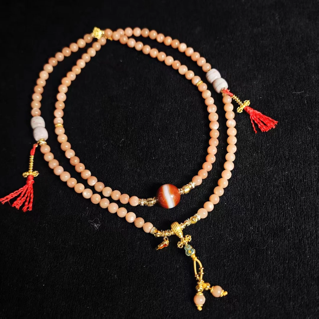 【鲸禧云珠】水晶太阳石108 A184