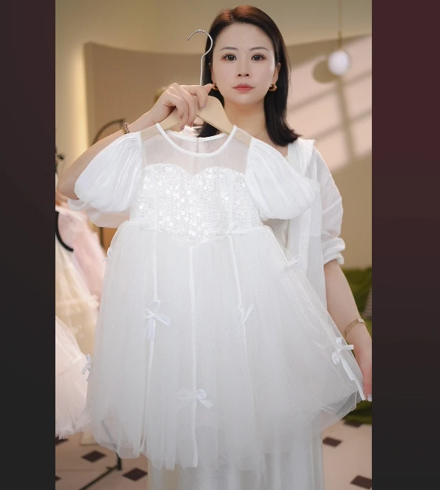 【月光蝴蝶】女童千金风公主裙气质可爱无袖夏季裙子25027