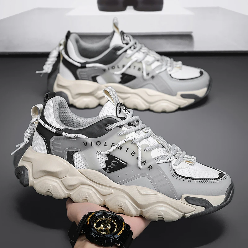 暴力熊轻奢时尚百搭情侣运动老爹鞋跑步鞋B1010