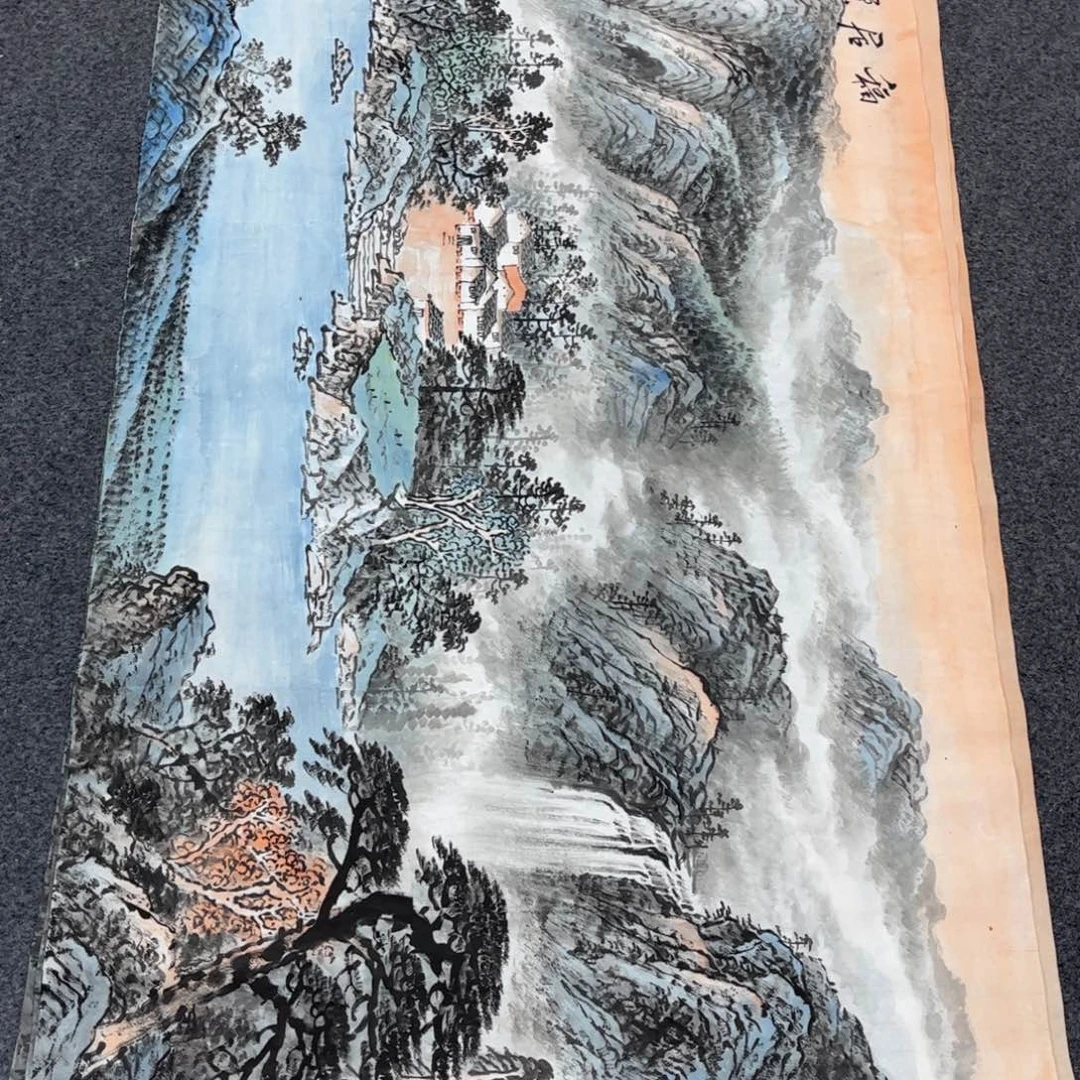 国画山水作品手绘