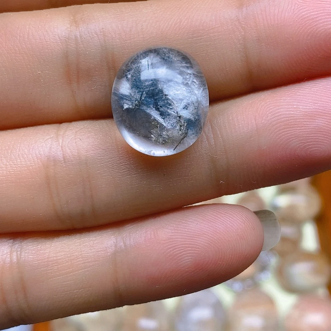 雾***潋水晶珠宝半成品银S925镶嵌素边吊坠镶嵌不退货