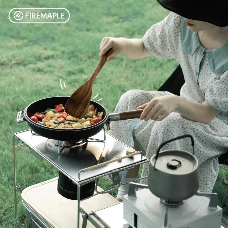 火枫方圆桌面式折叠分体炉户外露营IGT炉具自带电打火大功率