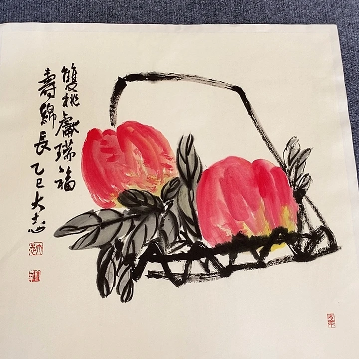 国画纯手绘写意画作50*50