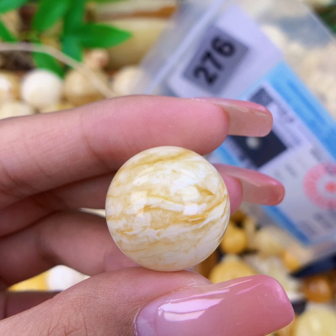 未镶嵌蜜蜡珠宝奇石21 粉