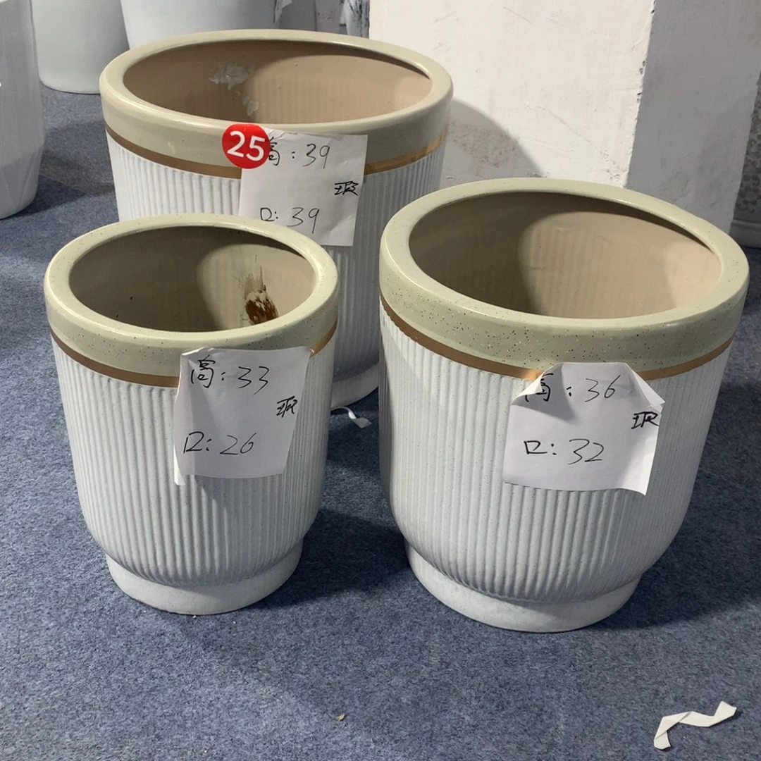 高温陶瓷花盆微瑕