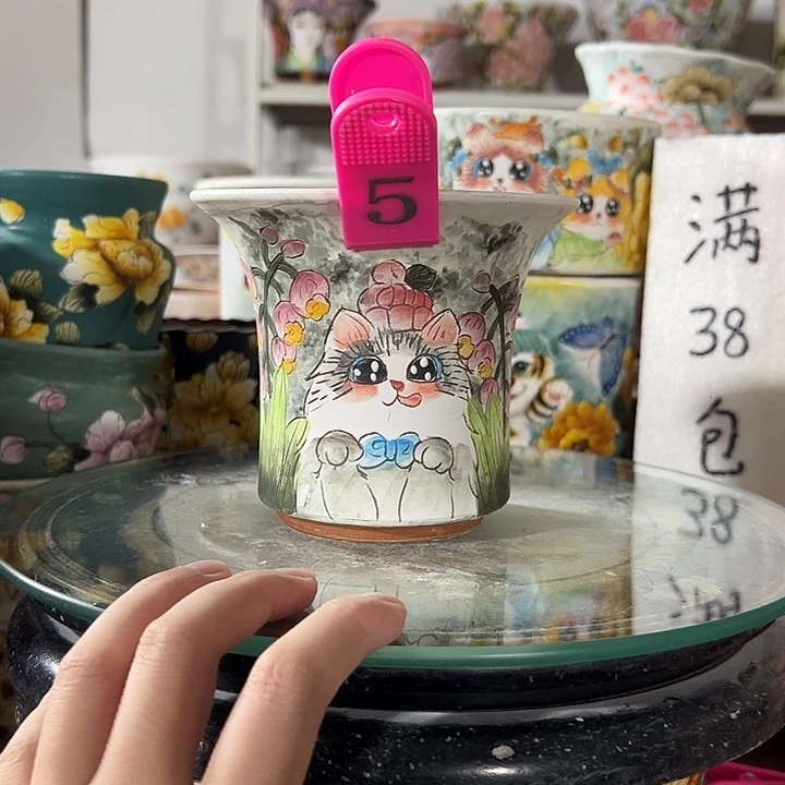 景德镇手绘花盆里面的高级盆