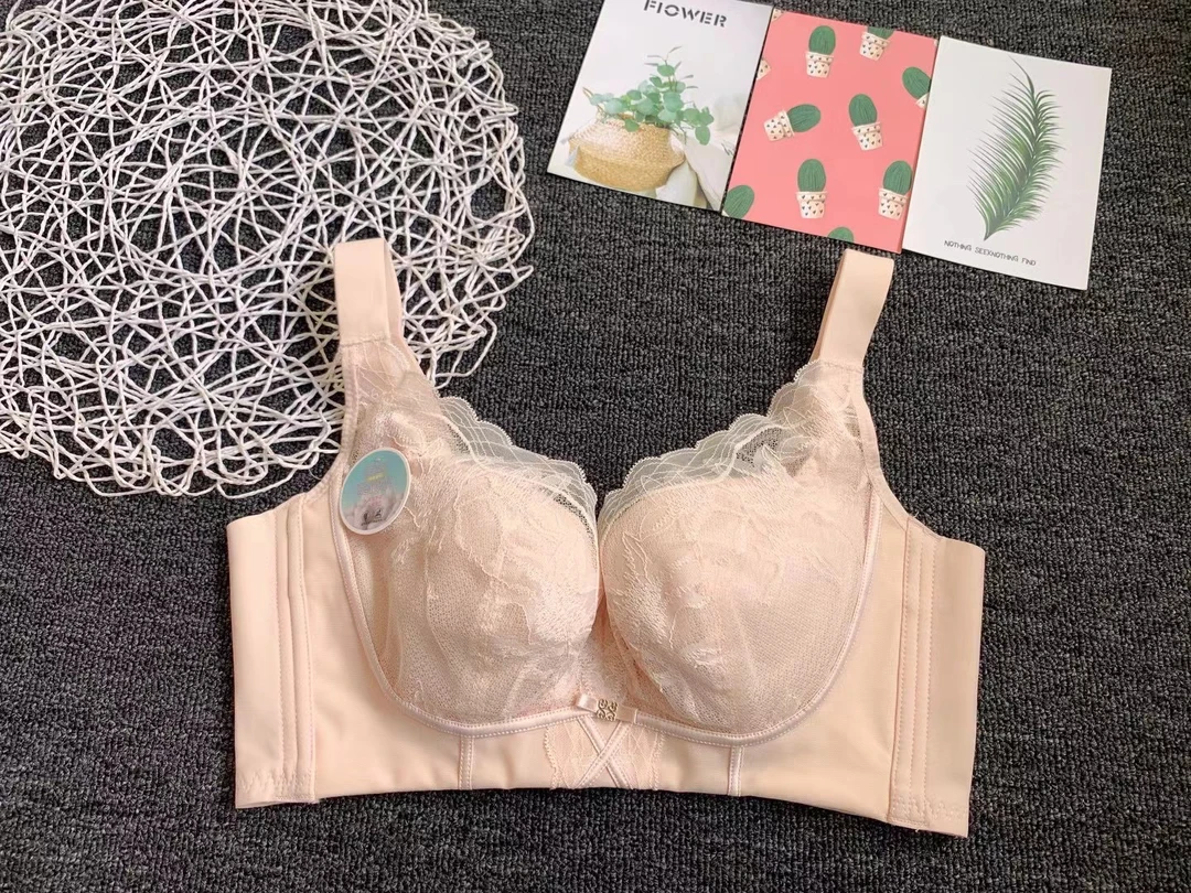 大牌剪标C杯软圈调整型防垂防扩隐形粉底液内衣文胸蕾丝