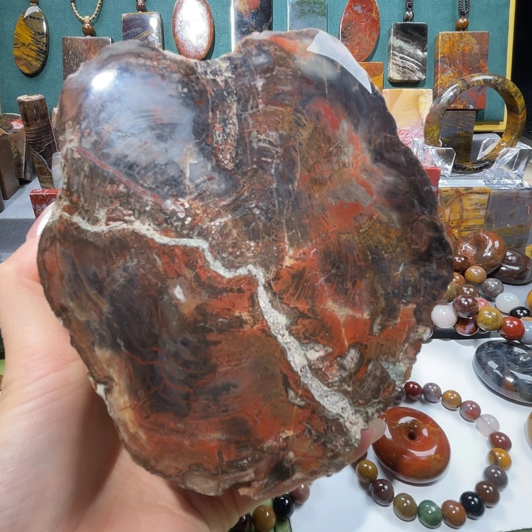 硅化玉未镶嵌天然北票硅化玉吊坠