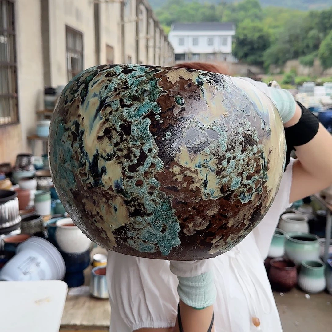 紫砂花盆王嫂花盆高25口20直播0802-112