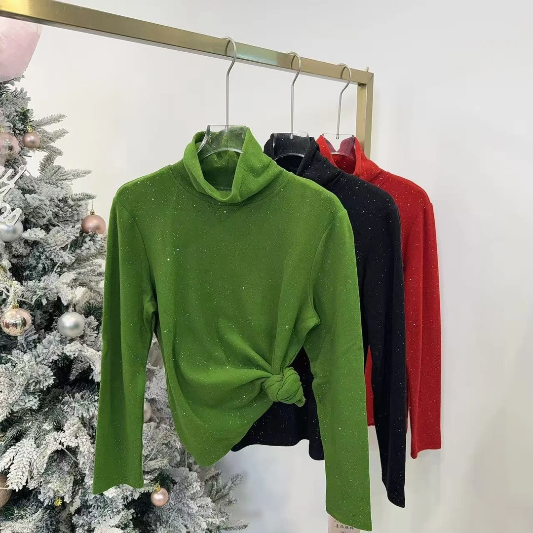【11-45】新品亮闪闪慕斯双面绒上衣