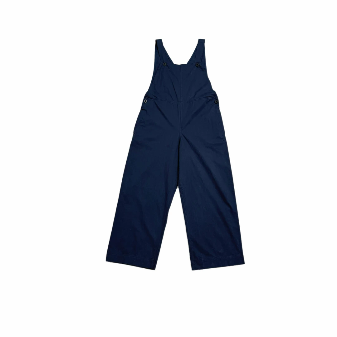 VANDERXIU  藏蓝色宽松连体背带裤