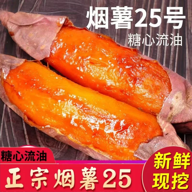 【超甜】山东烟薯25号红薯新鲜糖心蜜薯软糯香甜流油烤地瓜5/9斤