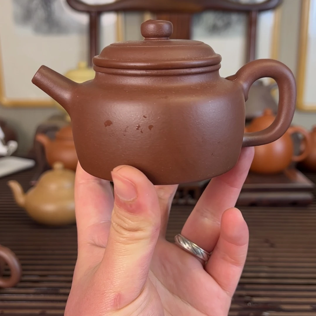 紫砂茶壶A****®全手工老底槽清德钟185c