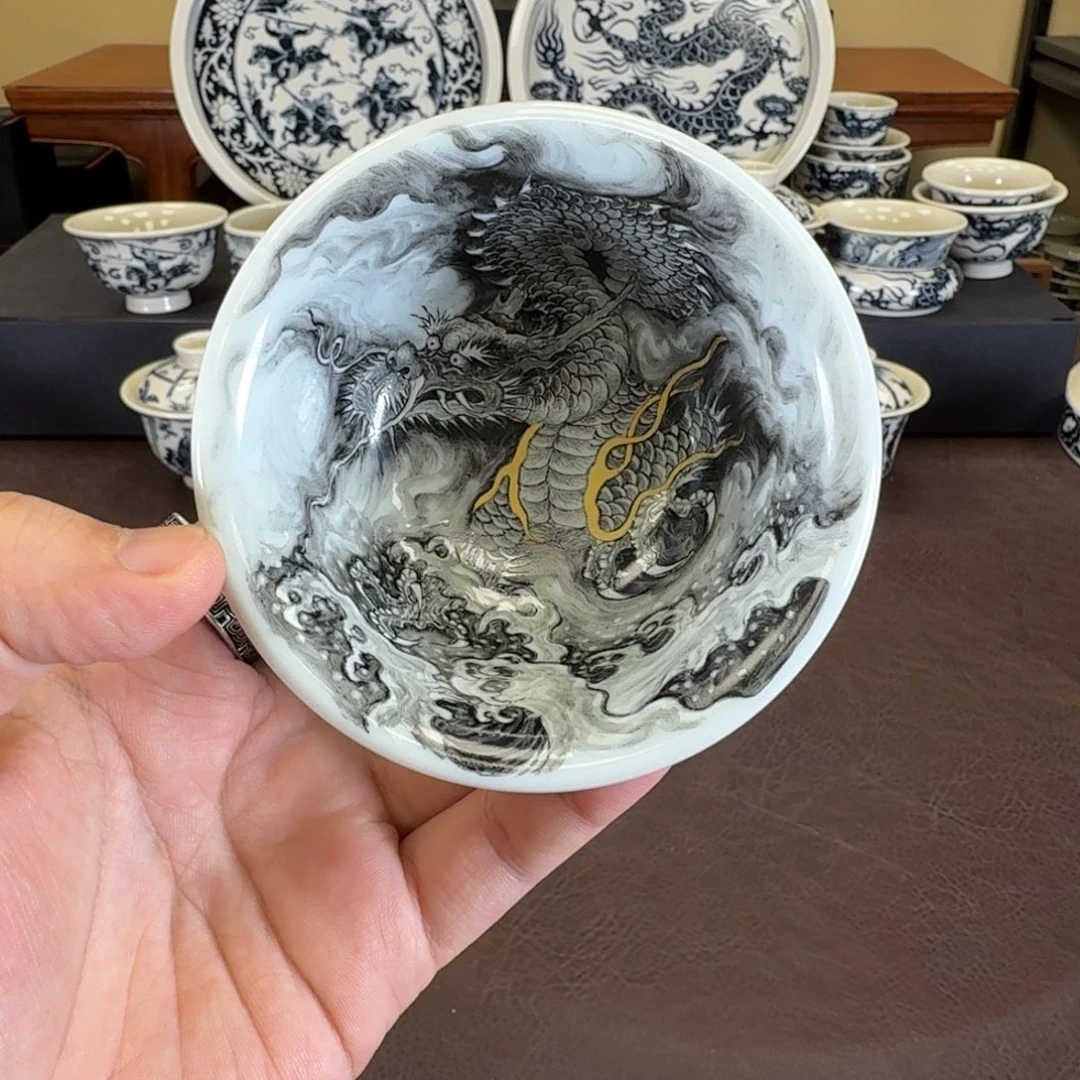 柠***珑墨龙压手杯无关风月