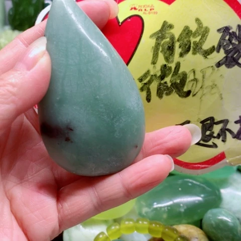 蛇纹石玉未镶嵌手把件