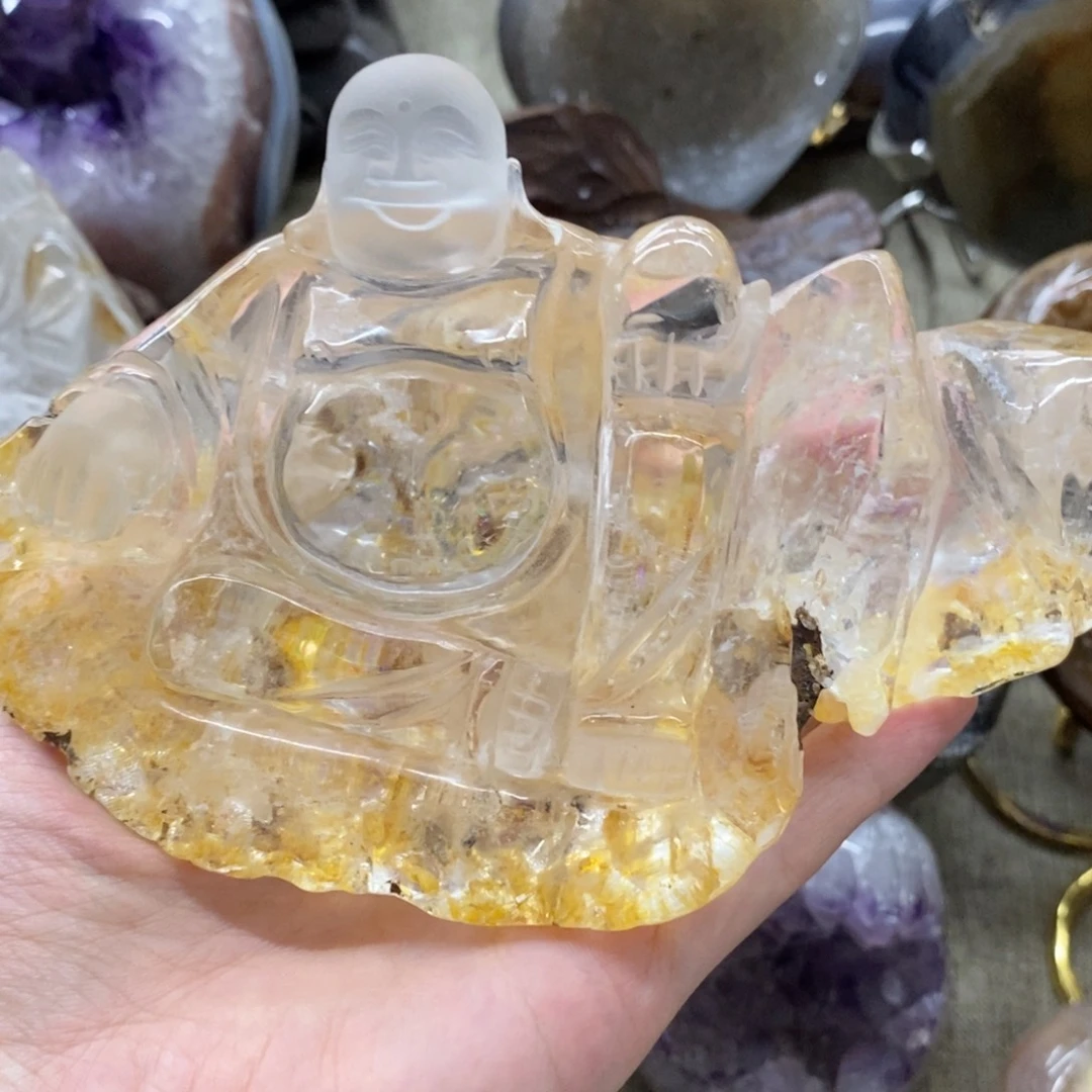 空***异紫晶珠宝半成品未镶嵌