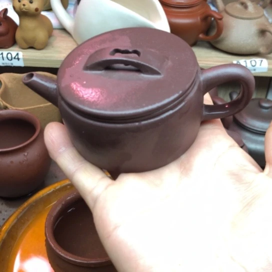 紫砂茶壶紫泥汗瓦100豪升左右