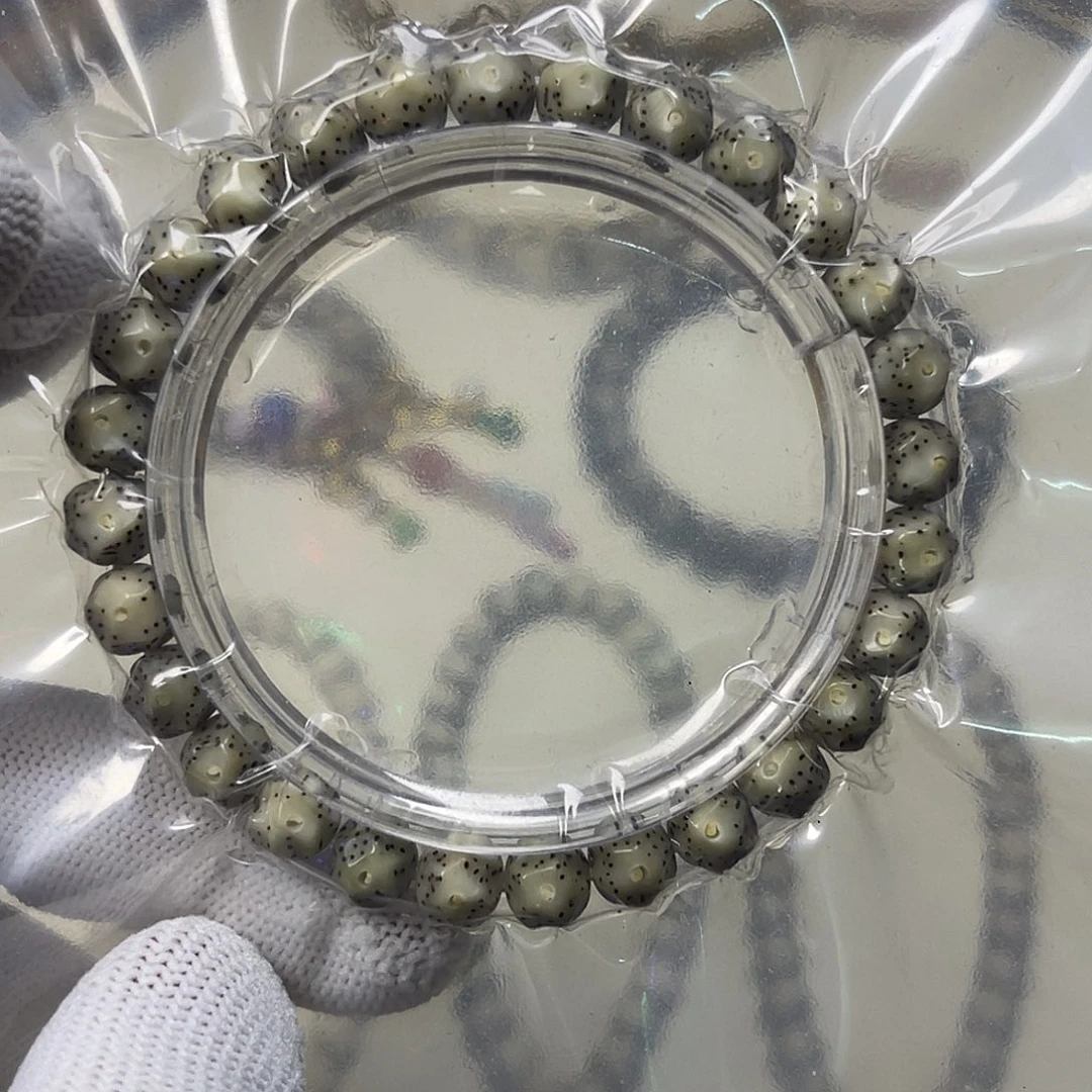 星月菩提手串8改满工无相糯冰料