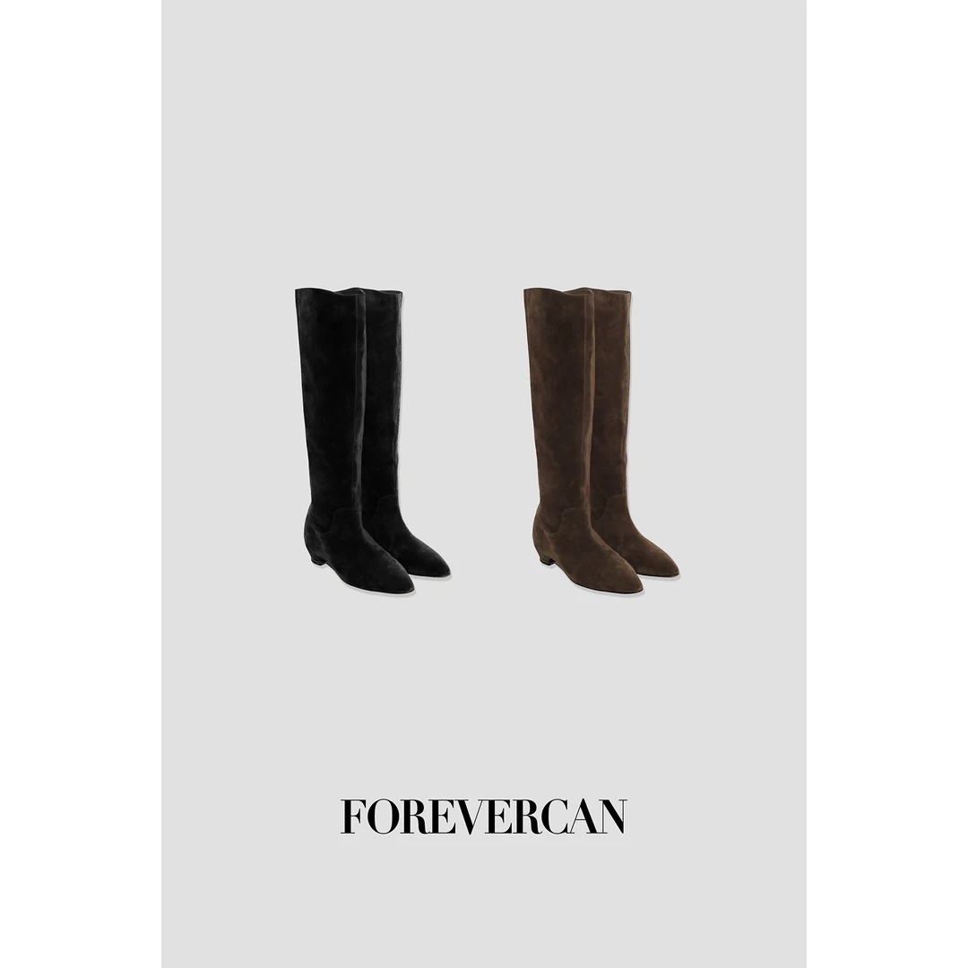 FOREVERCAN【新品彩蛋】头层牛皮高筒靴子SS25891