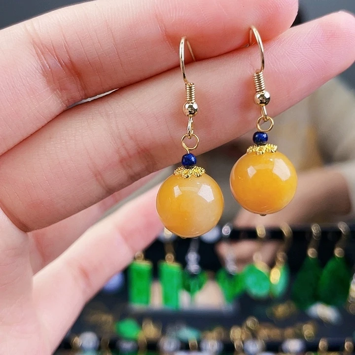 翡翠耳饰未镶嵌饰品