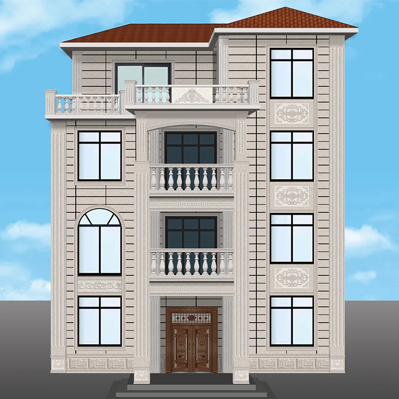 别墅外墙中式窗花瓷砖拼花罗马柱瓷砖外墙砖大门围墙壁画瓷砖