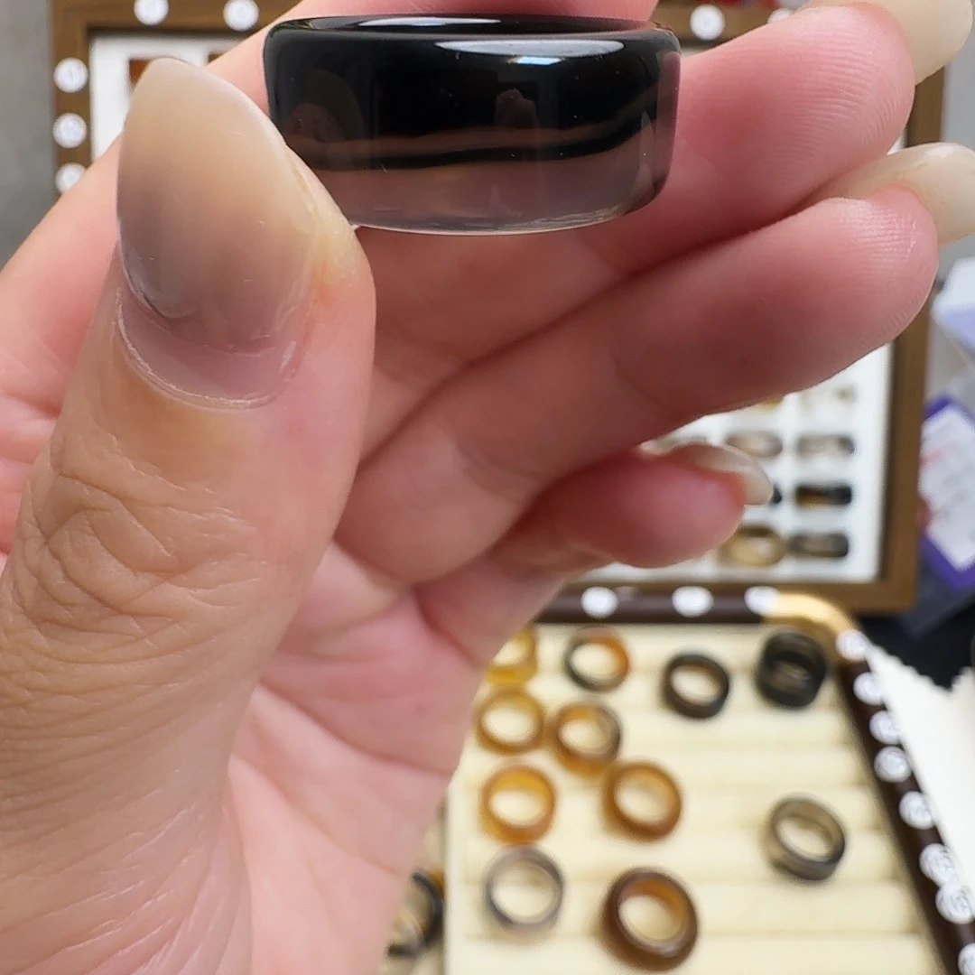 未镶嵌戒指玛瑙/玉髓福利不退不换建议勿拍