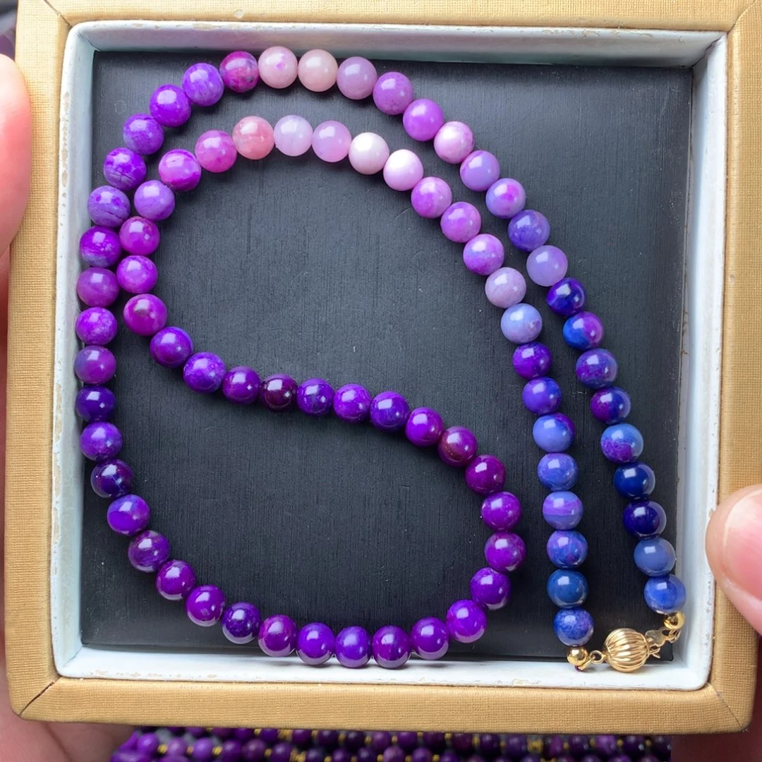 苏纪石（舒俱来）18K金镶嵌项链