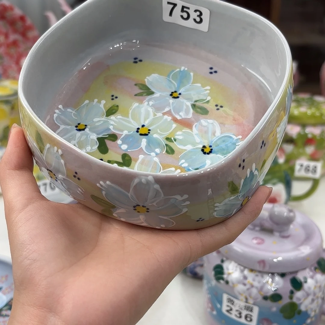 景德镇手绘高温釉下彩陶瓷茶具