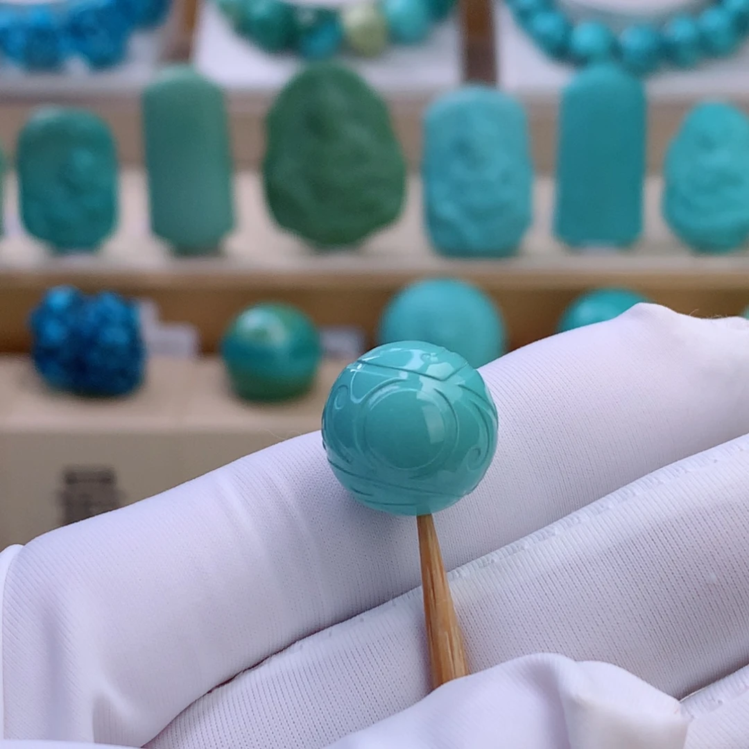 绿松石未镶嵌挂件