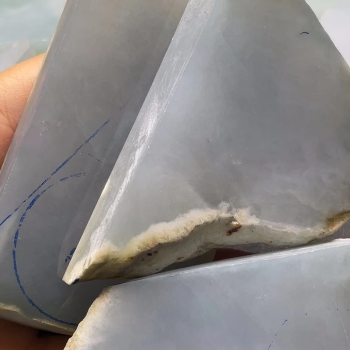明***成定制翡翠未镶嵌片料定制不退不换