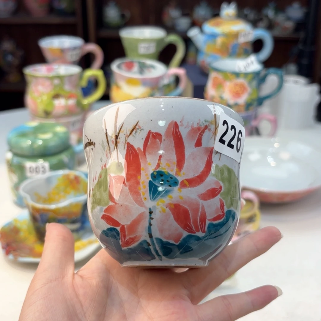 景德镇手绘高温釉下彩陶瓷茶具