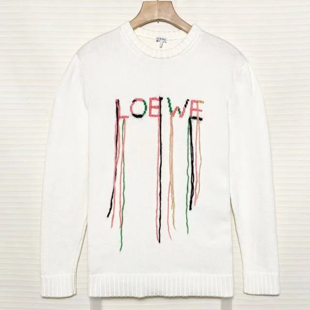 95新 LOEWE/罗意威 时尚 休闲 百搭 logo 毛衣/M码/XG-Y21334