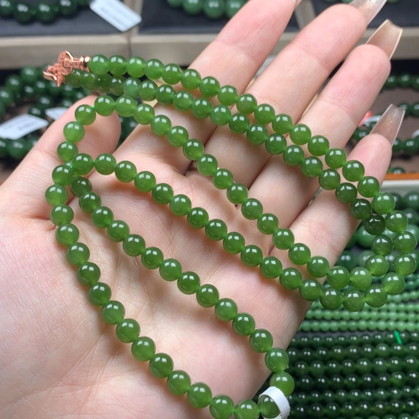 【闪购商品】和田玉（碧玉）颈饰未镶嵌6m无黑点