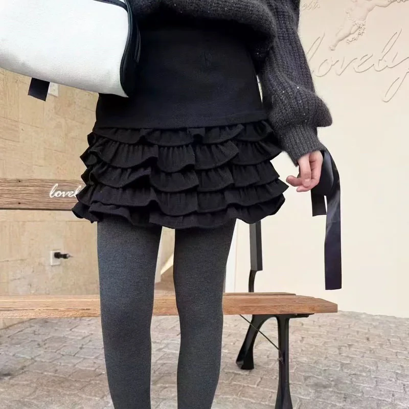 木耳边半身裙女～