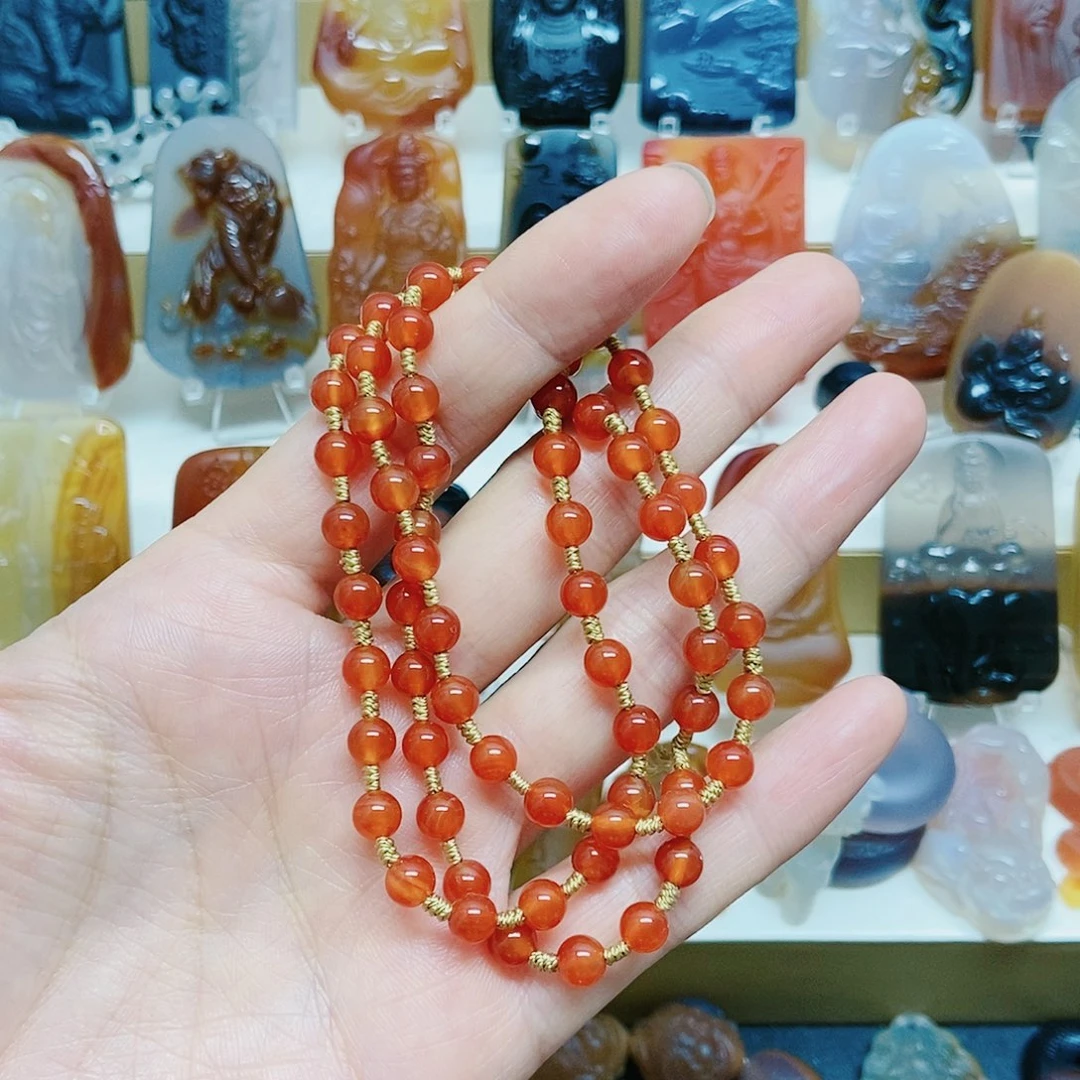 玛瑙/玉髓颈饰未镶嵌九****