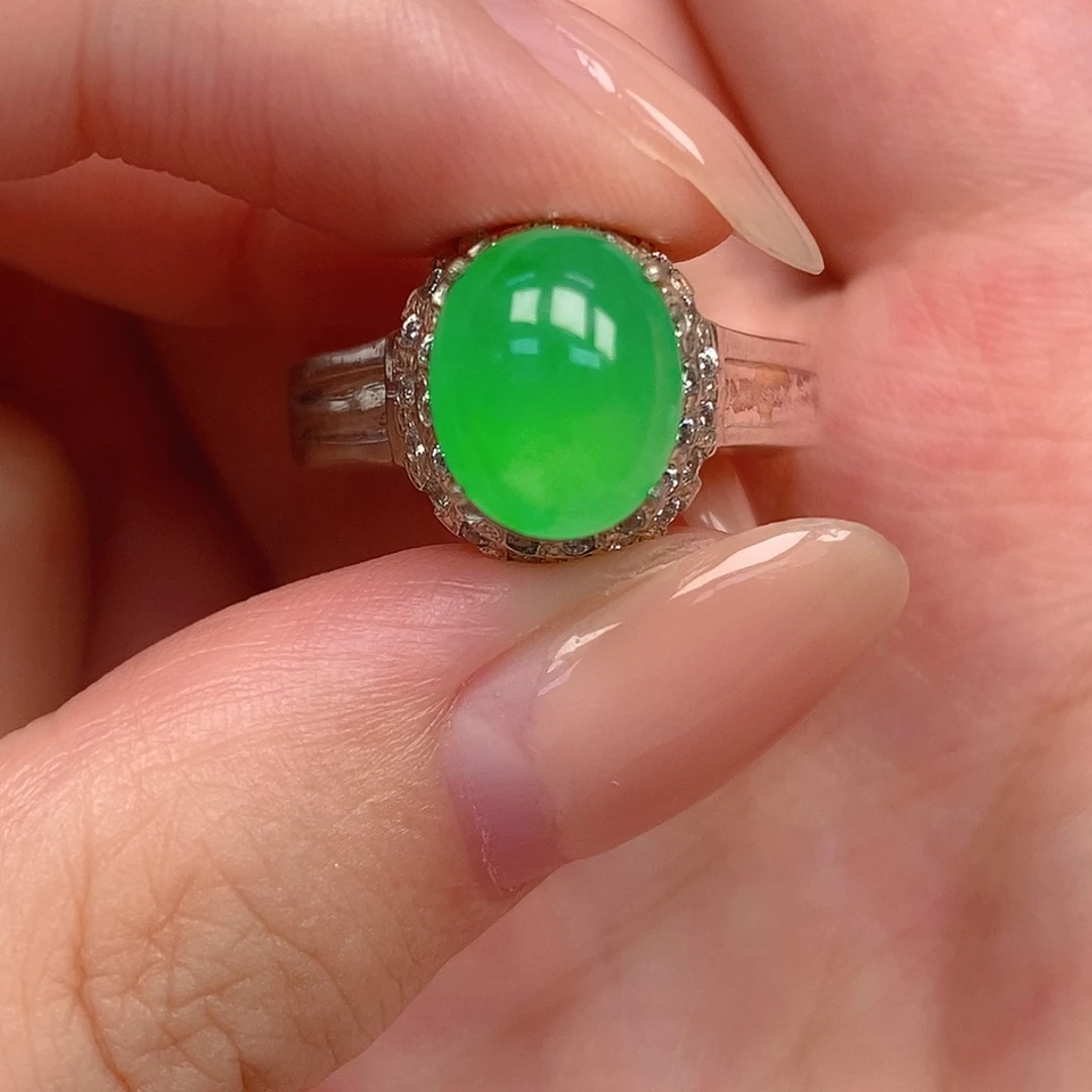 未镶嵌戒指翡翠翡翠蛋面