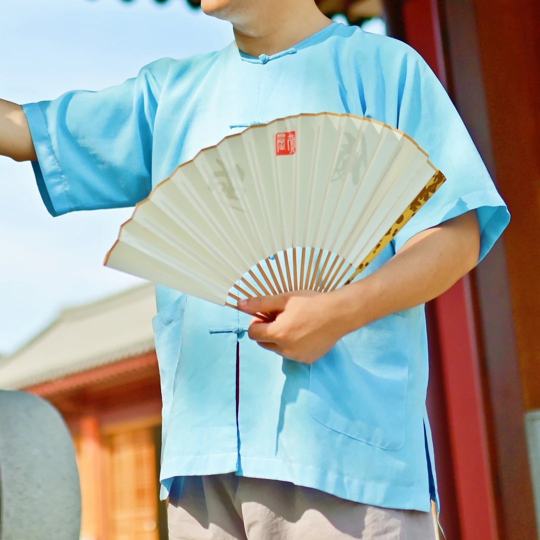 【云纳布坊】定制短袖圆领，长袖衣服链接夏季半袖古风中式传统