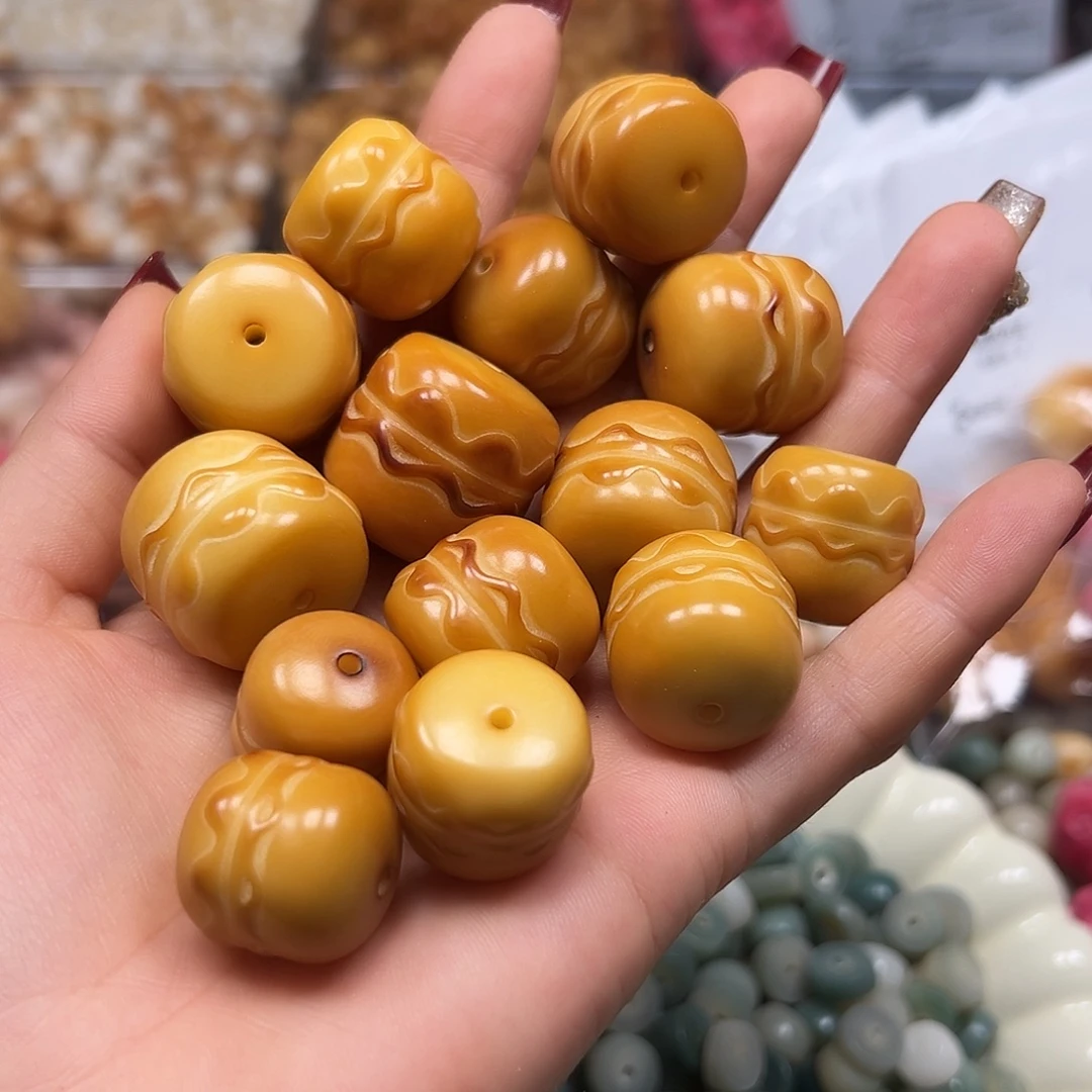 菩提根/象牙果手串通货炭烤汗宝2颗