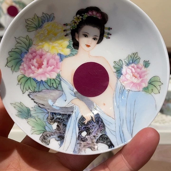 景德镇陶瓷，手工绘画