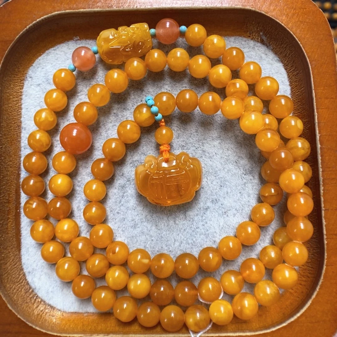 蜜蜡手串未镶嵌蜜蜡手串