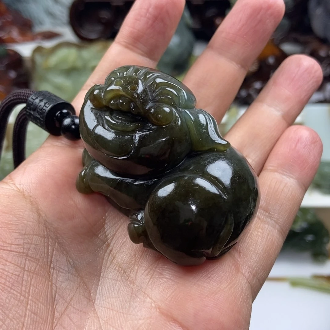 【闪购商品】吊坠(不含链)未镶嵌和田玉弯****强