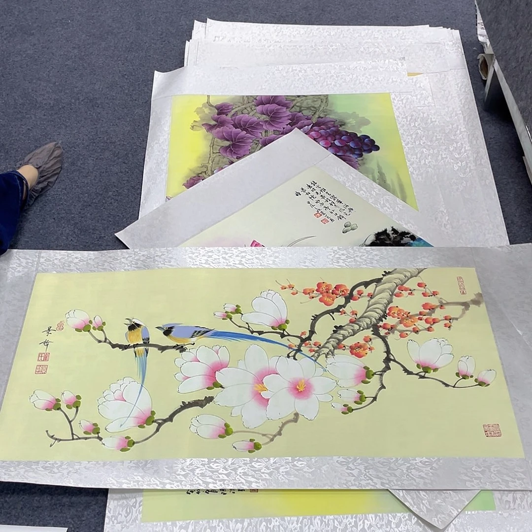 国画作品小姐姐放漏…